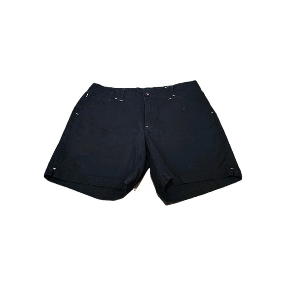 Lee Women's Straight Fit Shorts Black Size 10 (32" Waist) Stretch Cotton Casual‎ - Picture 1 of 7